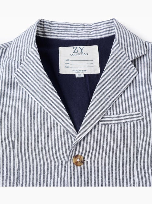 Americana a rayas con bolsillos con solapa - Kiabi