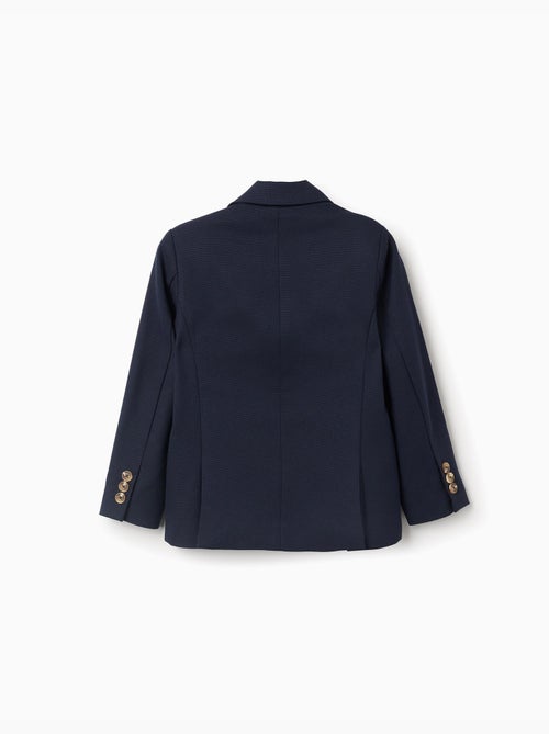 Americana de piqué con bolsillos con solapa - Kiabi