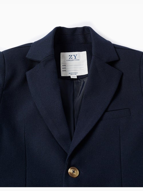 Americana de piqué con bolsillos con solapa - Kiabi