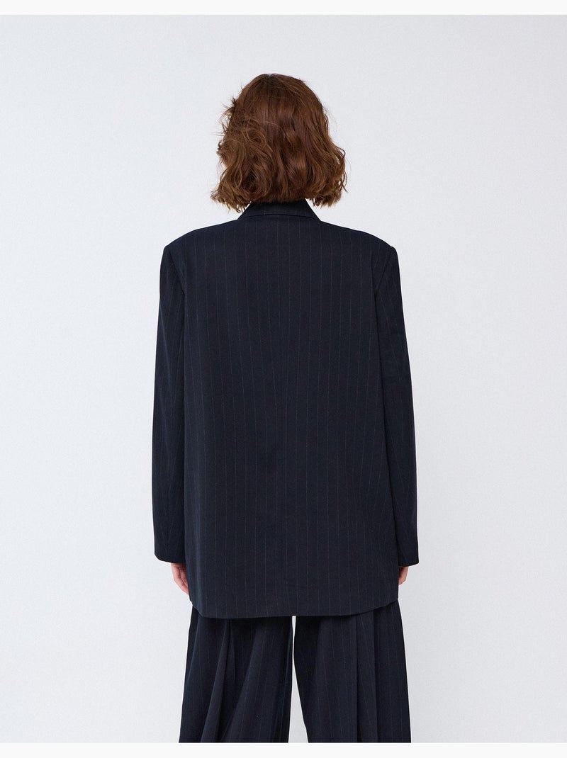 Americana de rayas grandes, mo fashion Azul - Kiabi