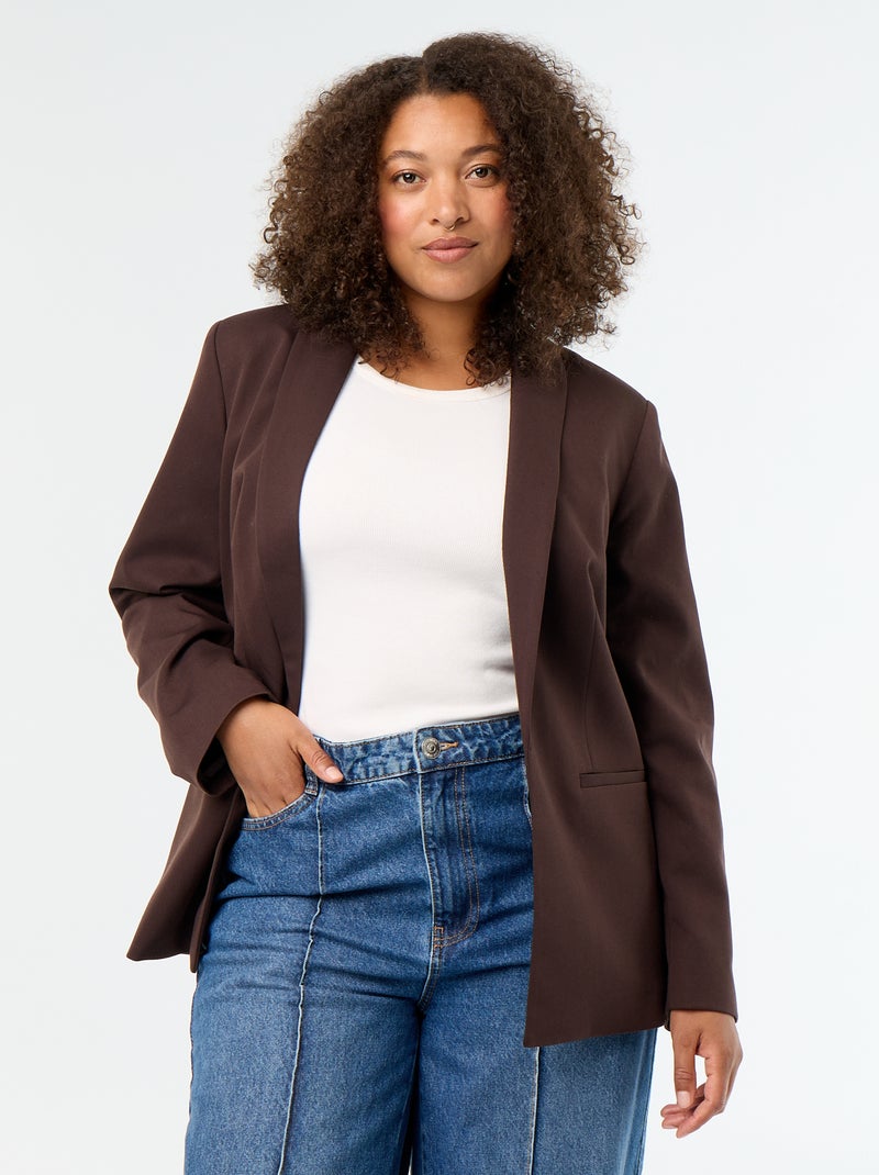 Americana larga de sastre Marron - Kiabi