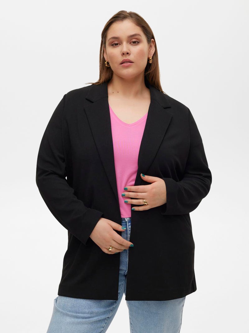 Americana larga 'Vero Moda Curve' NEGRO - Kiabi