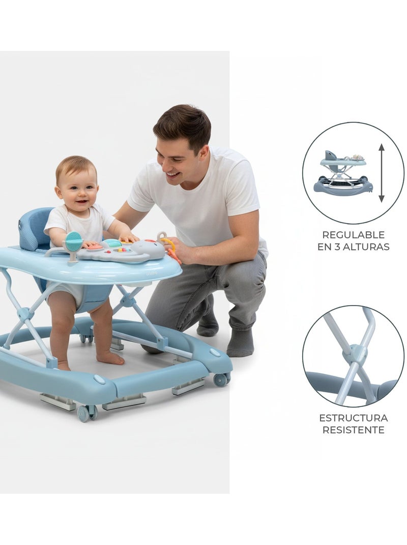 Andador 4 en 1 Rino Asalvo Gris acero - Kiabi