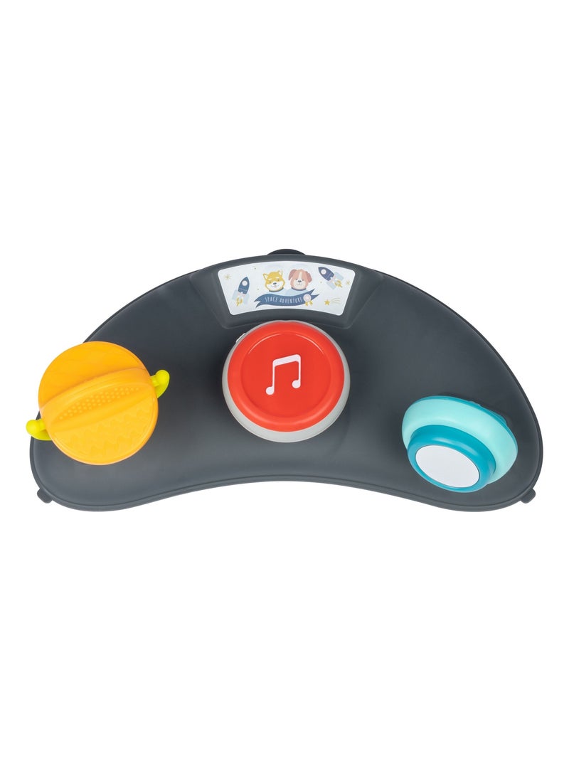 Andador Dalia con bandeja de actividades musicales, plegable Gris - Kiabi