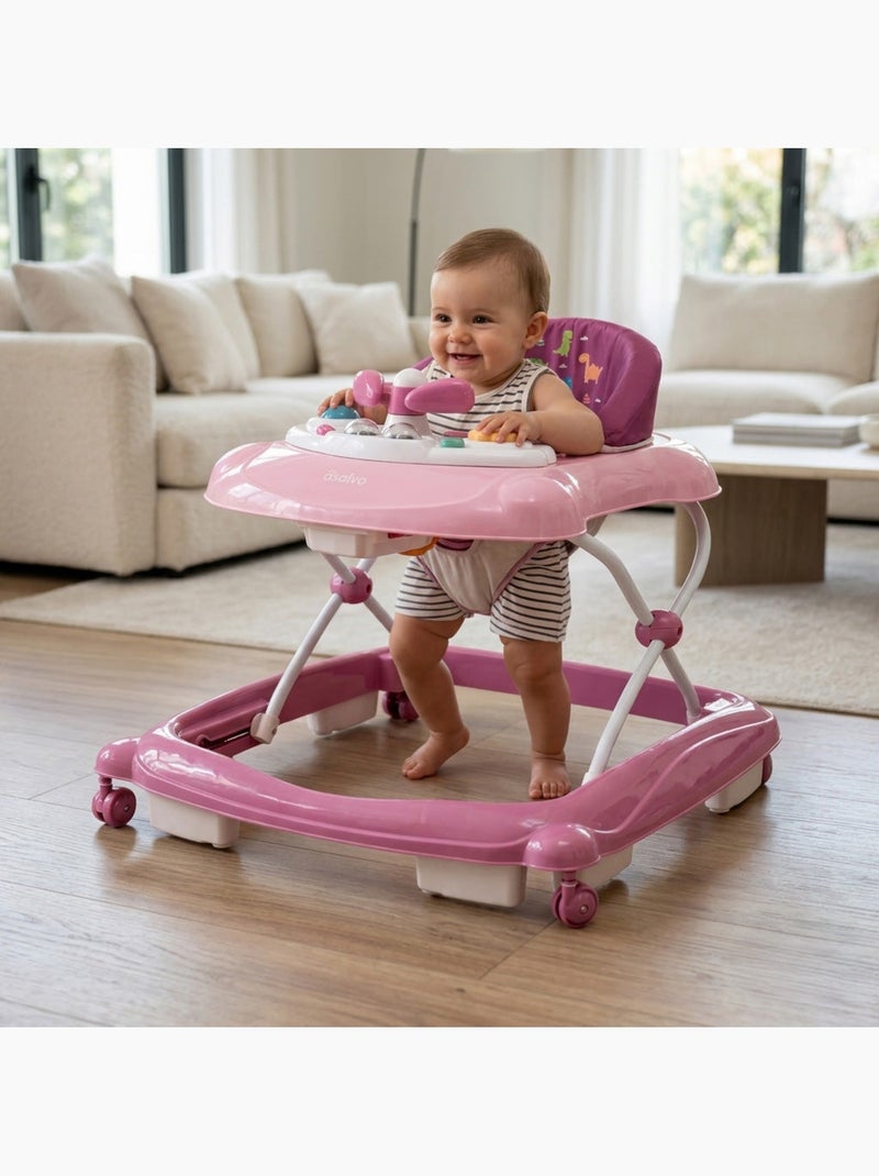 Andador Jurassic Kids Asalvo Rosa - Kiabi
