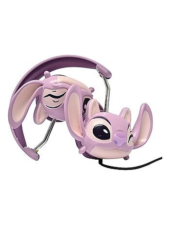 Angel de disney stitch auriculares plegables con cable y limitación segura del volumen