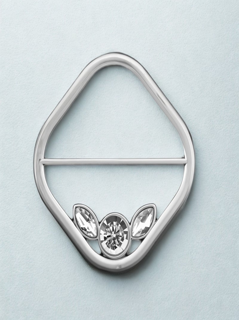 Anilla de bufanda Circle Square Plata - Kiabi