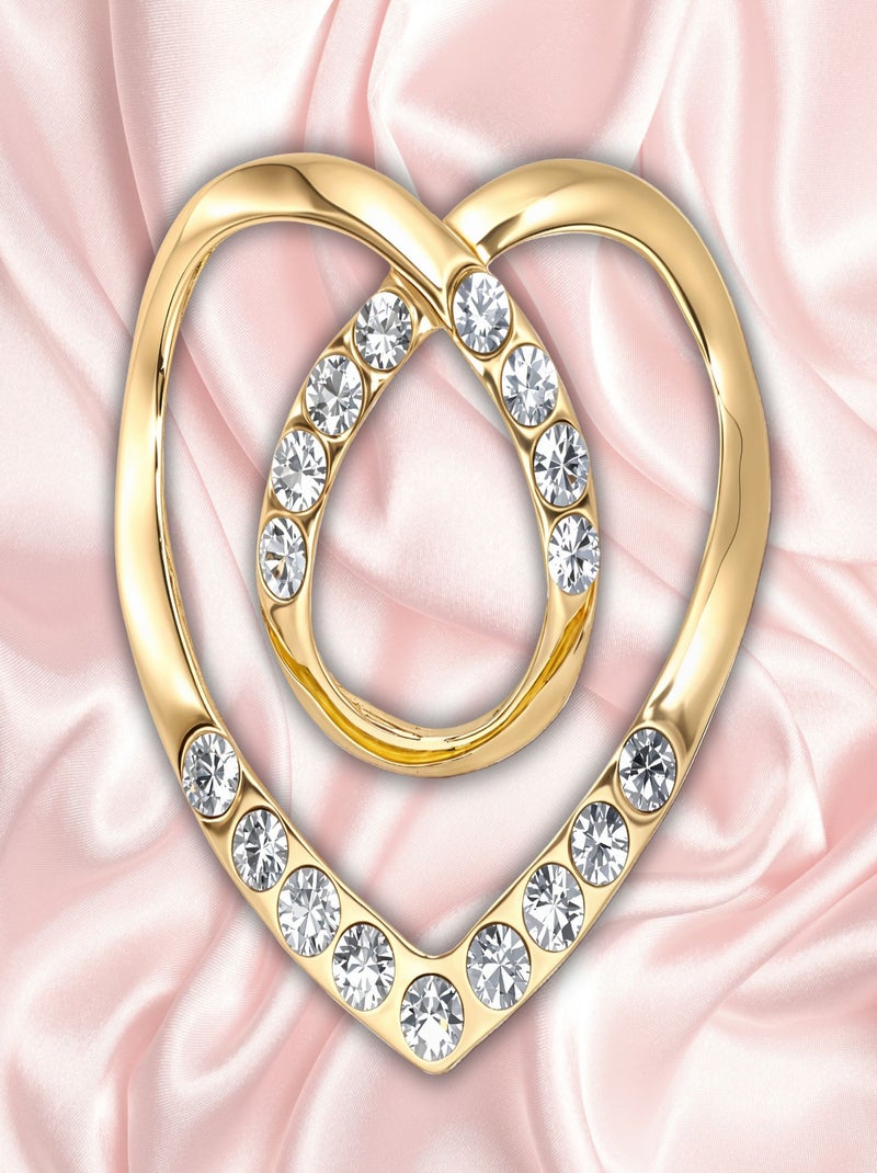 Anilla de bufanda Gran Corazón Oro - Kiabi