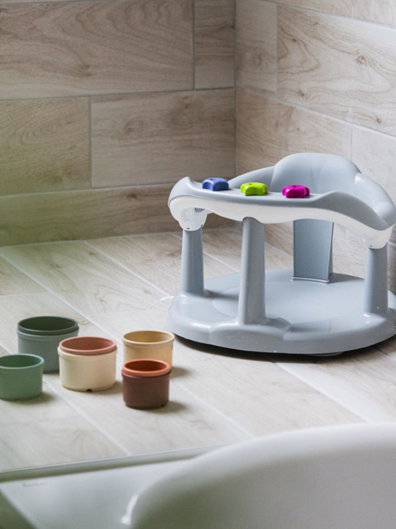 Anillo de baño Aquababy con 3 juguetes educativos Thermobaby Gris - Kiabi
