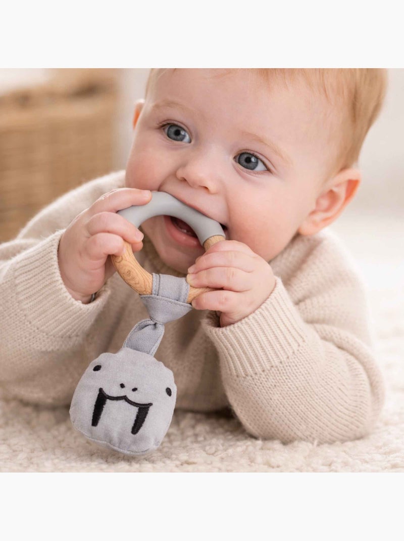 Anillo de dentición con peluche | SEVIRA KIDS Gris - Kiabi