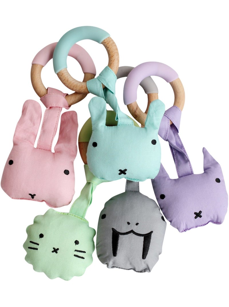 Anillo de dentición con peluche | SEVIRA KIDS Gris - Kiabi