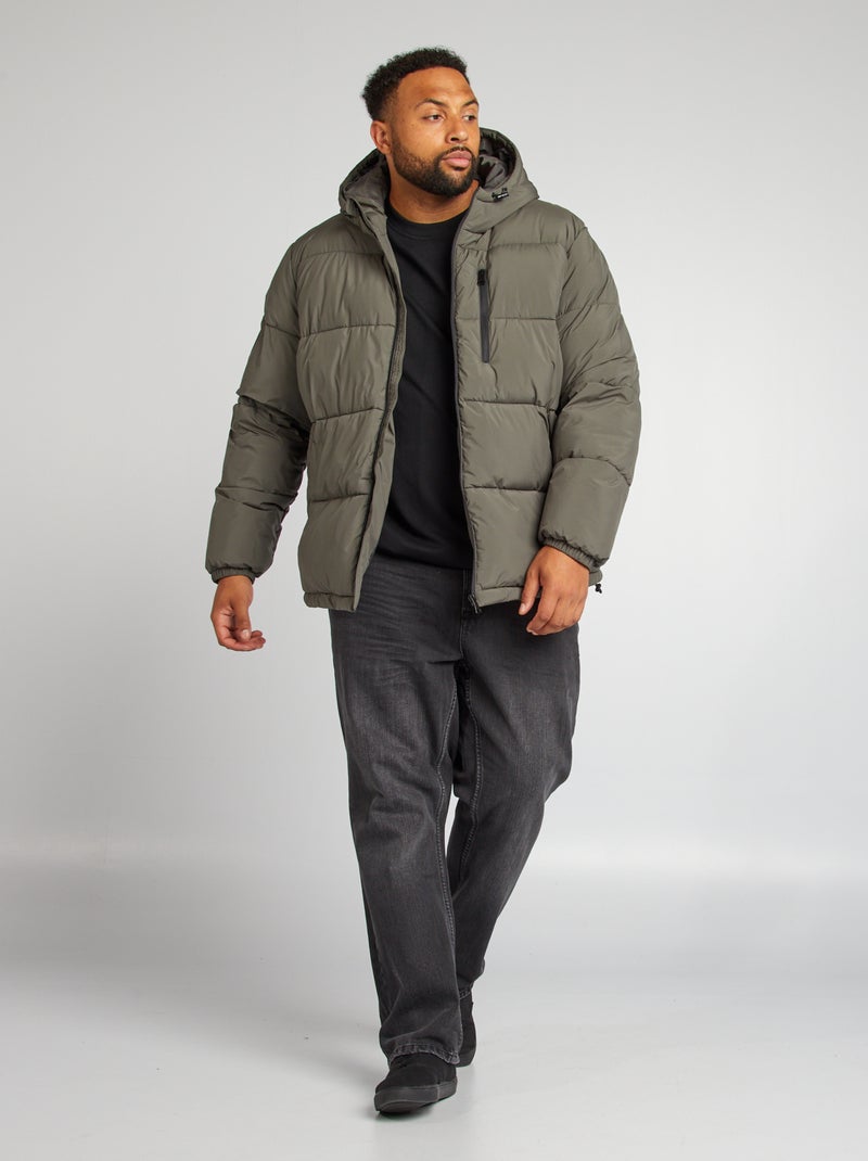 Anorak acolchado ancho e impermeable KAKI - Kiabi