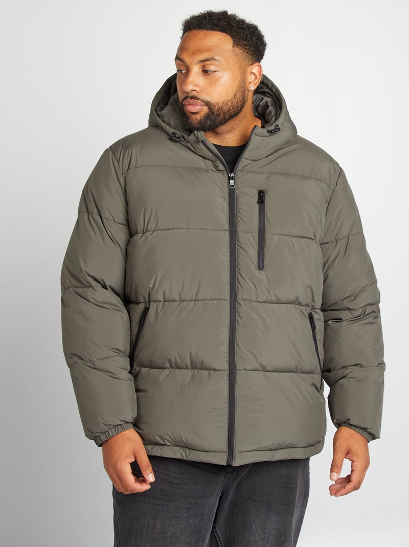 Anorak acolchado ancho e impermeable KAKI - Kiabi