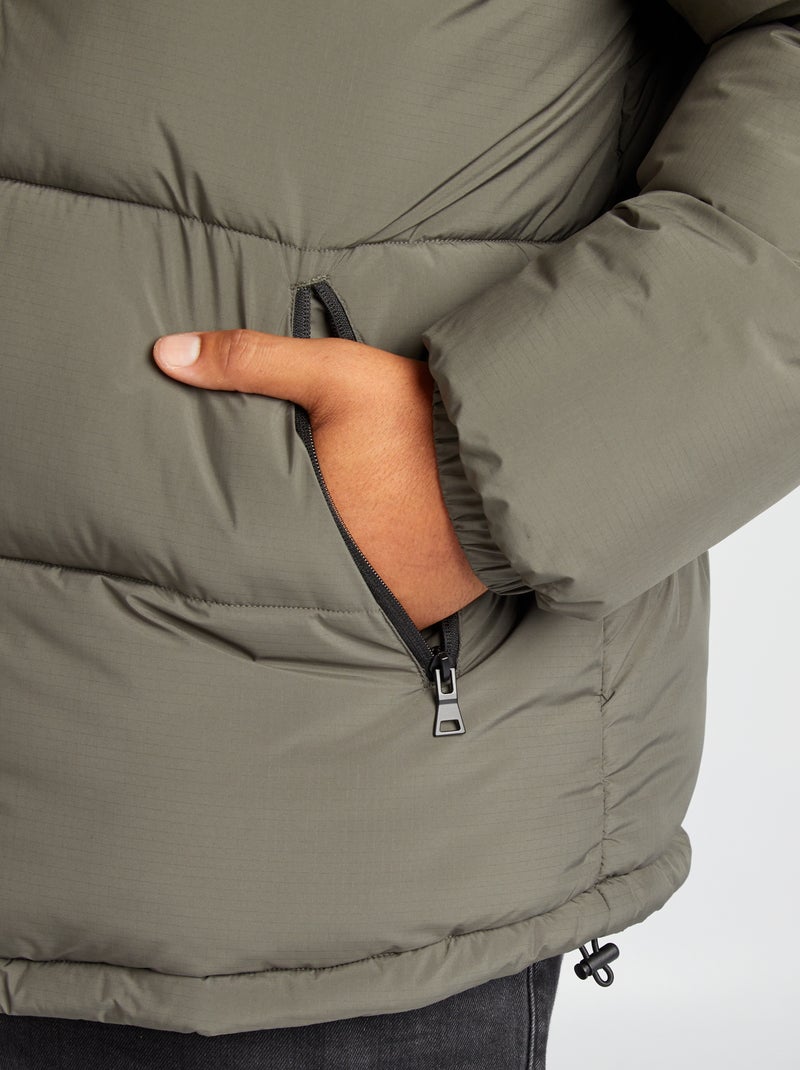 Anorak acolchado ancho e impermeable KAKI - Kiabi