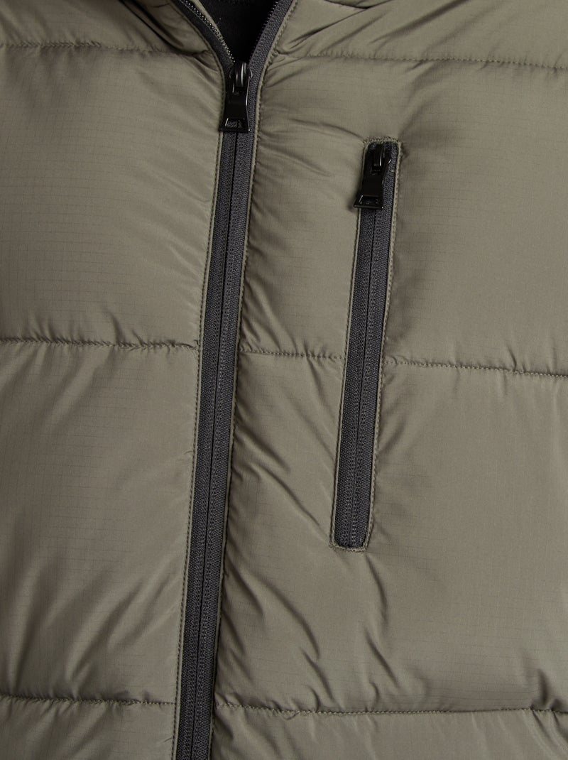 Anorak acolchado ancho e impermeable KAKI - Kiabi