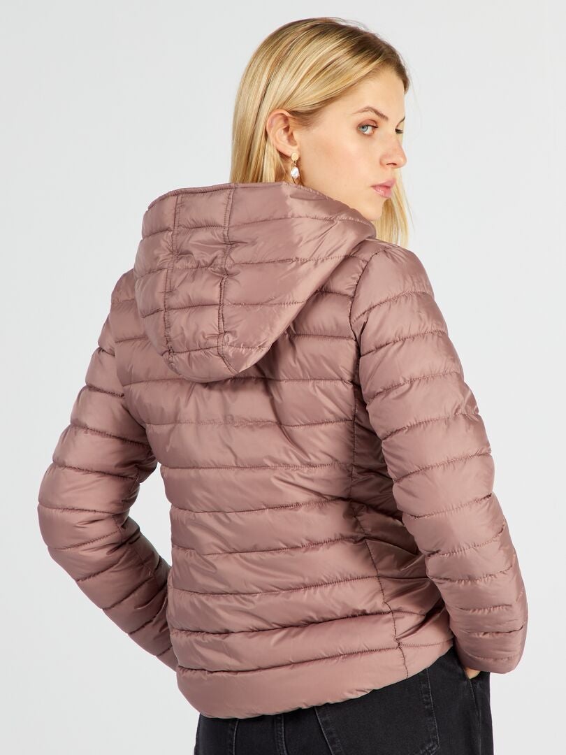 Anorak acolchado con botellas recicladas CREPE MORADO - Kiabi