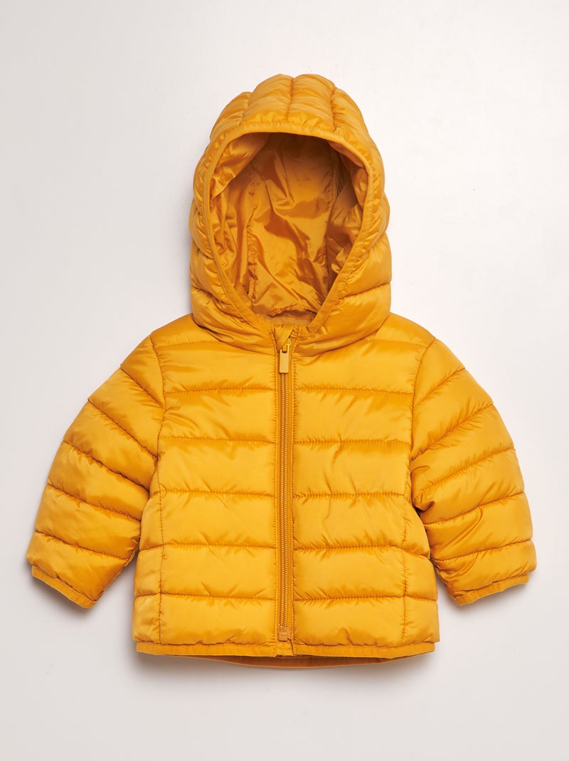 Anorak acolchado con capucha AMARILLO - Kiabi