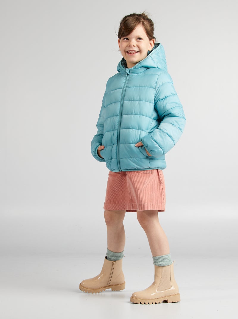 Anorak acolchado con capucha AZUL - Kiabi