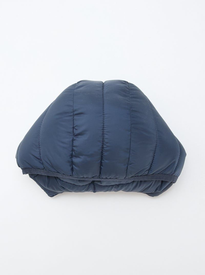 Anorak acolchado con capucha azul - Kiabi