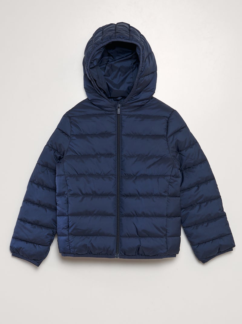 Anorak acolchado con capucha AZUL MARINO - Kiabi