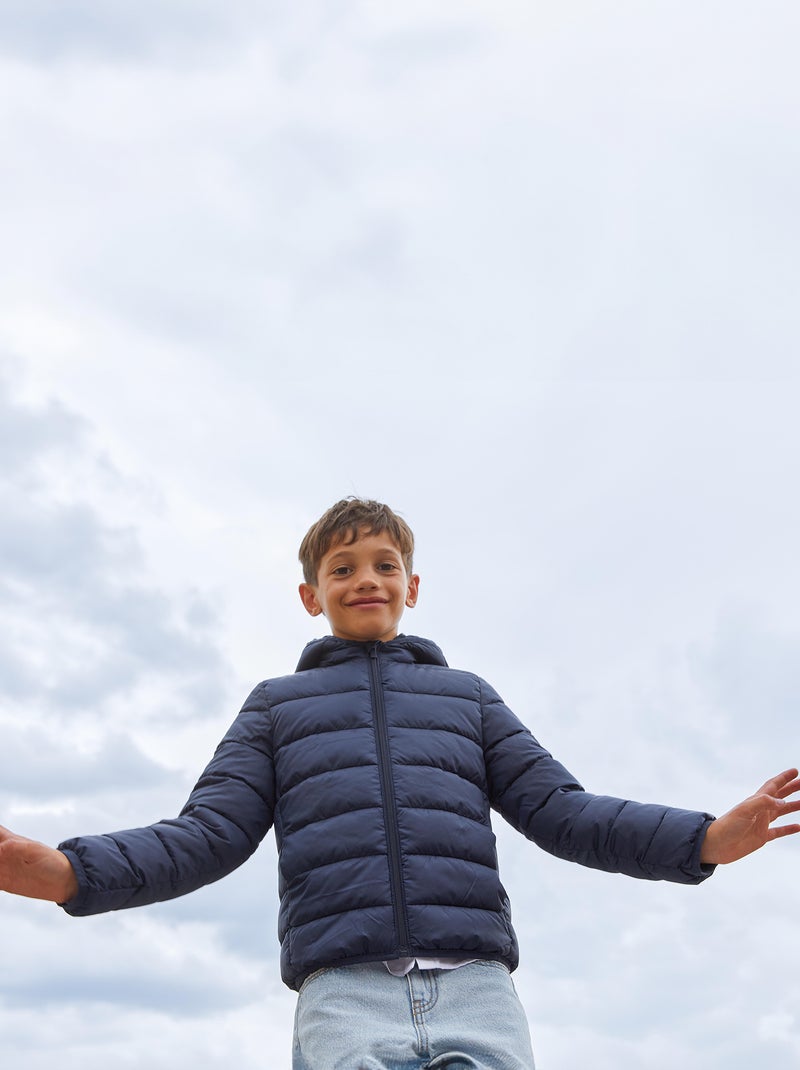 Anorak acolchado con capucha AZUL MARINO - Kiabi