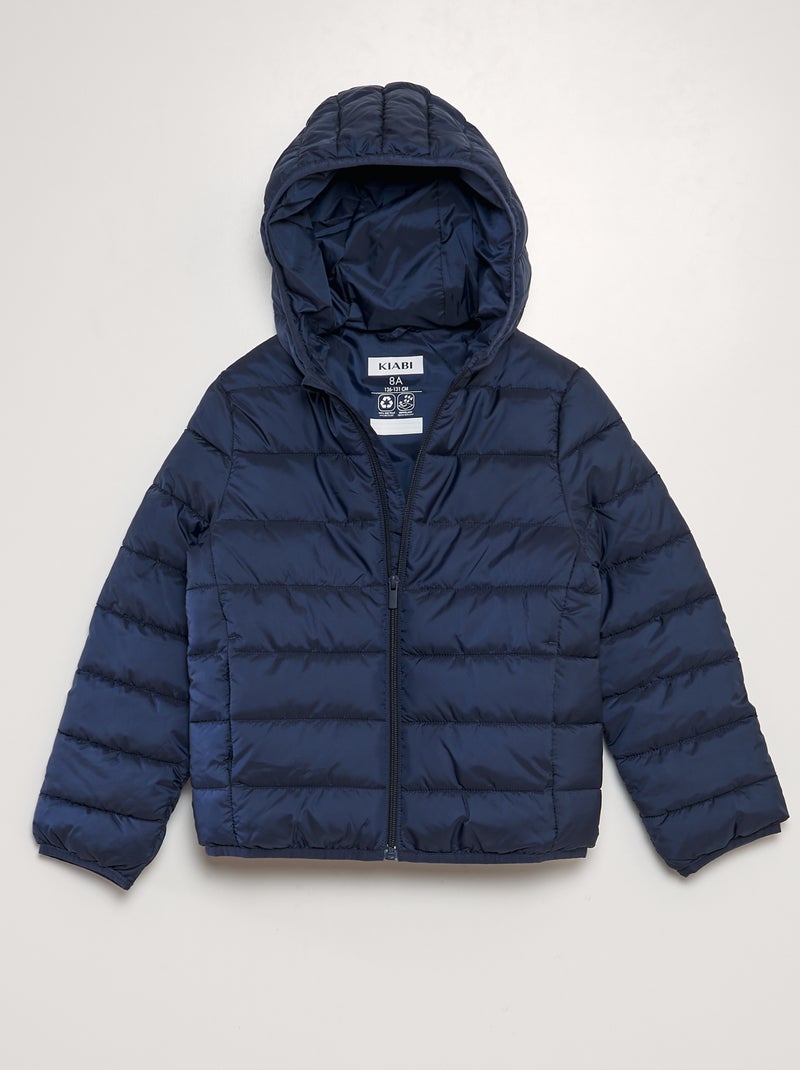 Anorak acolchado con capucha AZUL MARINO - Kiabi