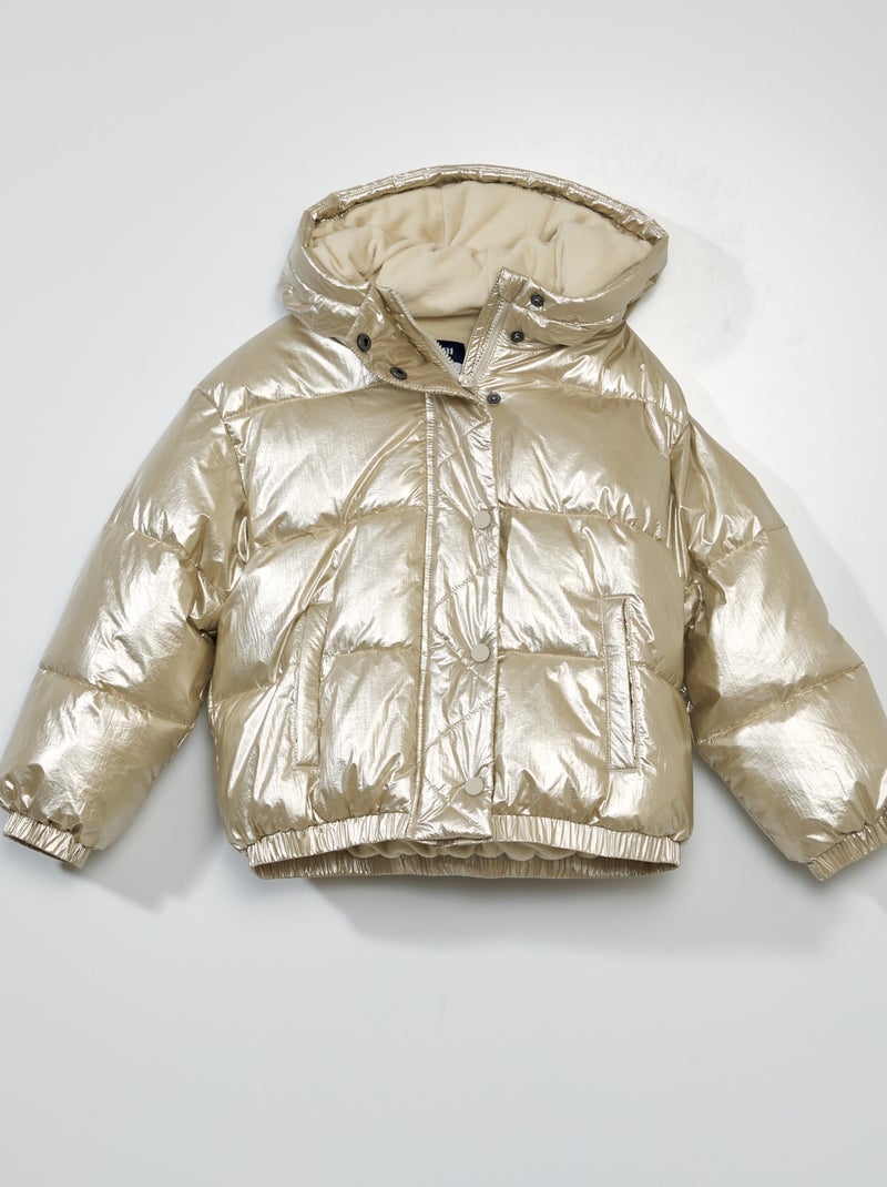Anorak acolchado con capucha BEIGE - Kiabi