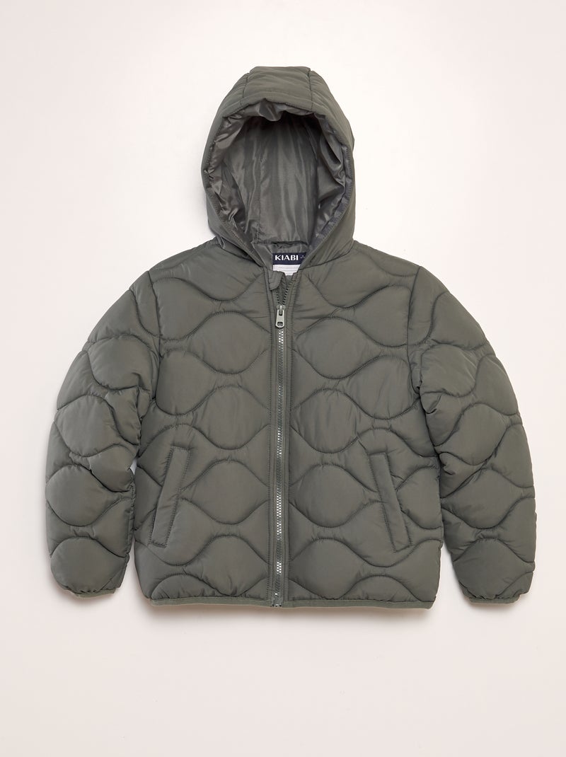 Anorak acolchado con capucha KAKI - Kiabi