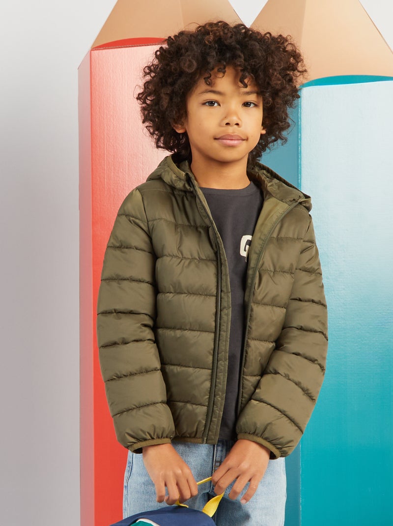 Anorak acolchado con capucha KAKI - Kiabi