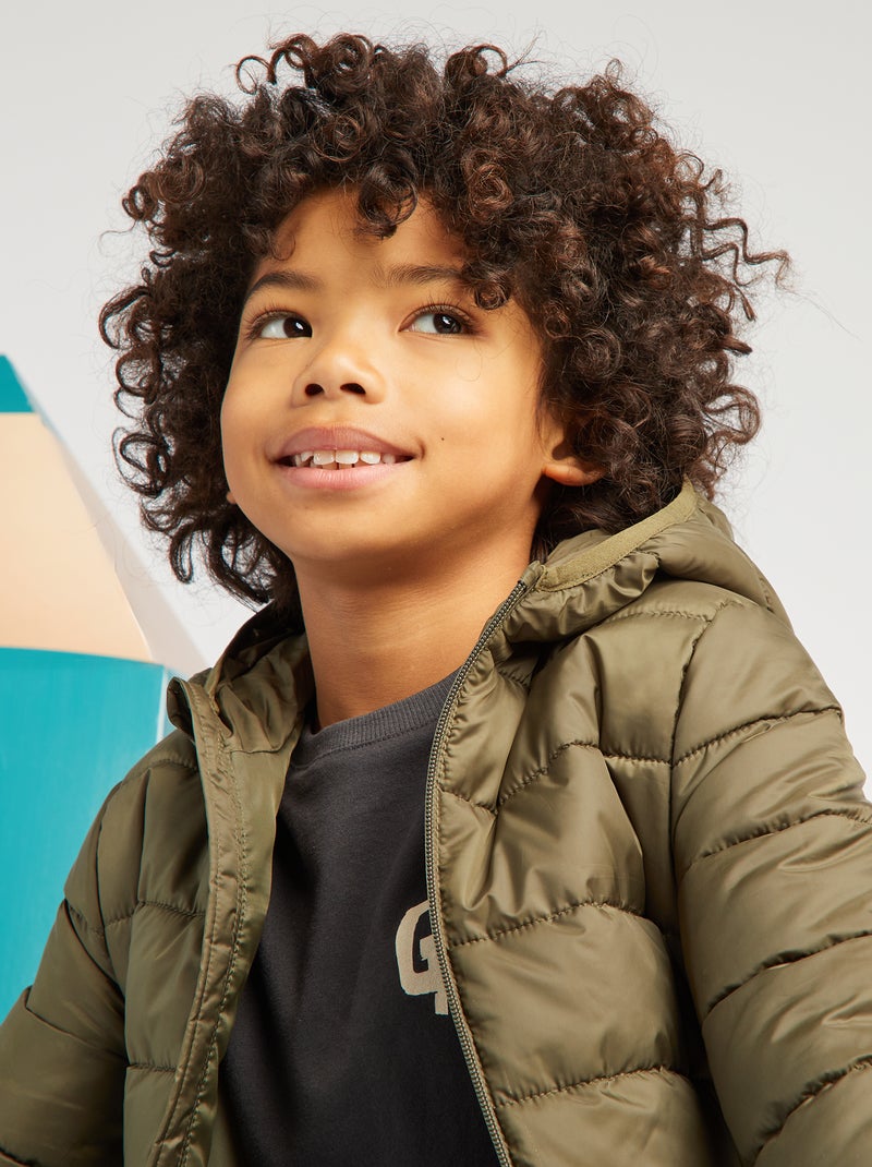 Anorak acolchado con capucha KAKI - Kiabi