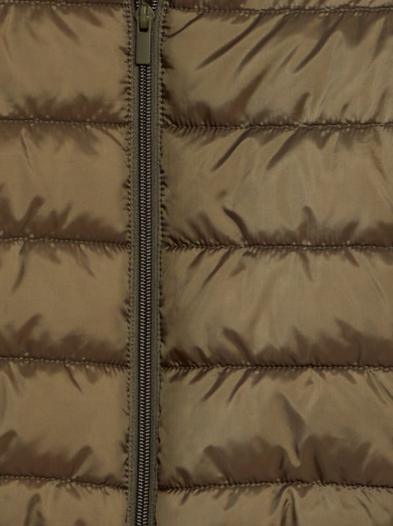 Anorak acolchado con capucha KAKI - Kiabi