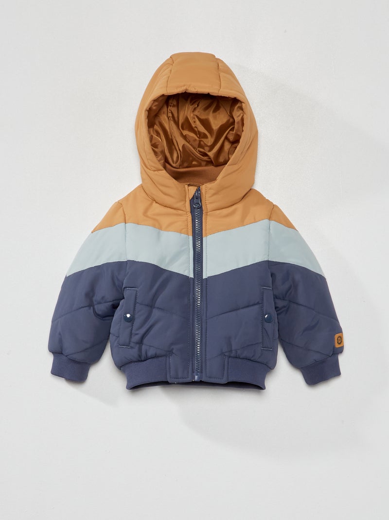 Anorak acolchado con capucha MARRON - Kiabi