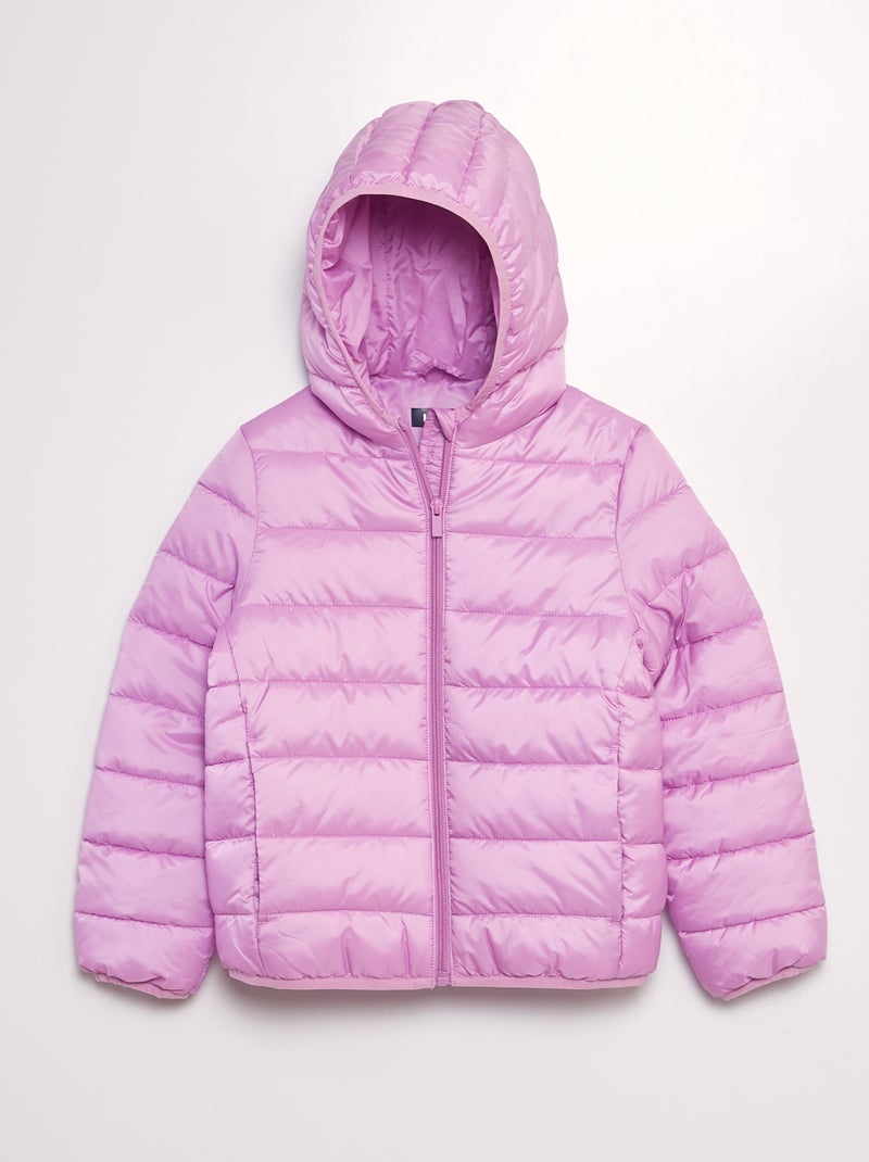 Anorak acolchado con capucha PURPURA - Kiabi