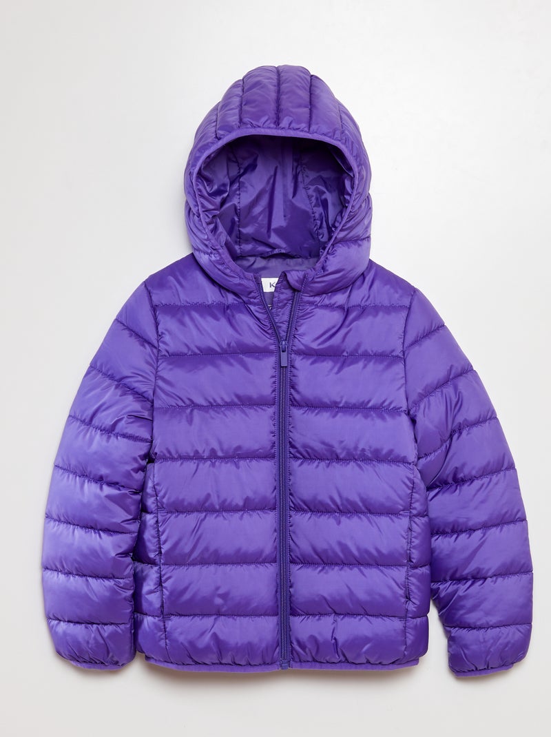 Anorak acolchado con capucha PURPURA - Kiabi