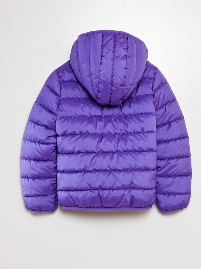 Anorak acolchado con capucha PURPURA - Kiabi