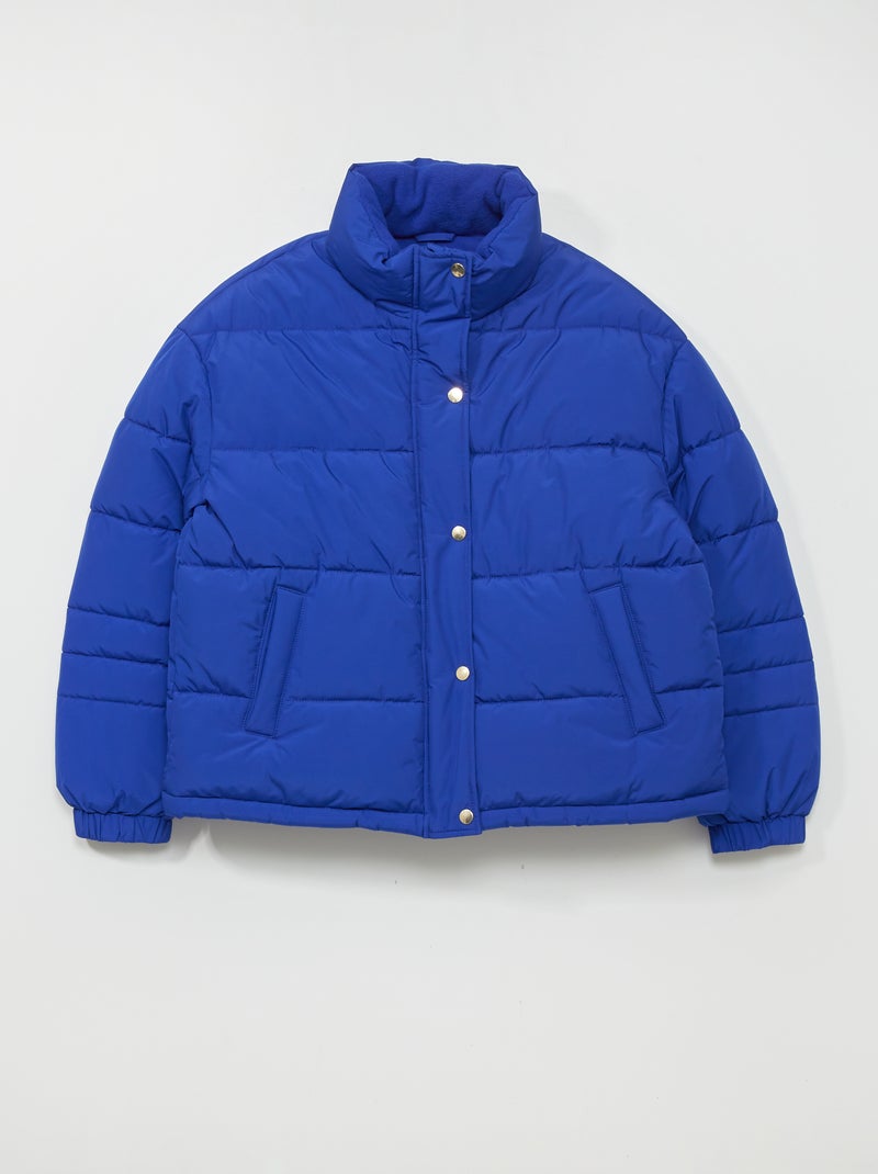 Anorak acolchado con cuello alto AZUL - Kiabi