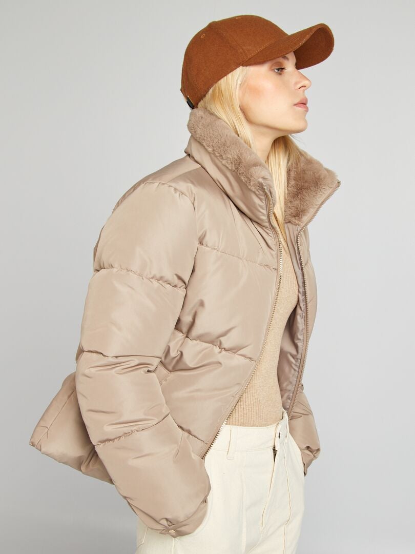 Anorak acolchado con cuello alto BEIGE Kiabi 45.00