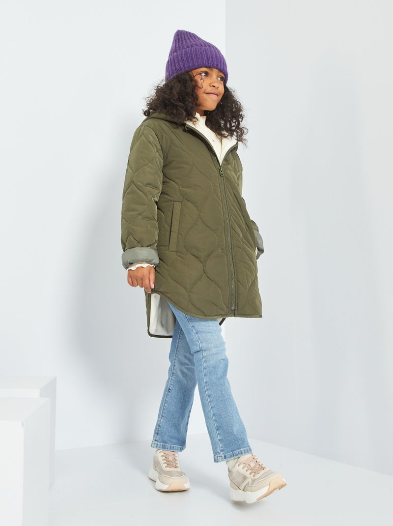 Anorak acolchado con forro polar KAKI - Kiabi