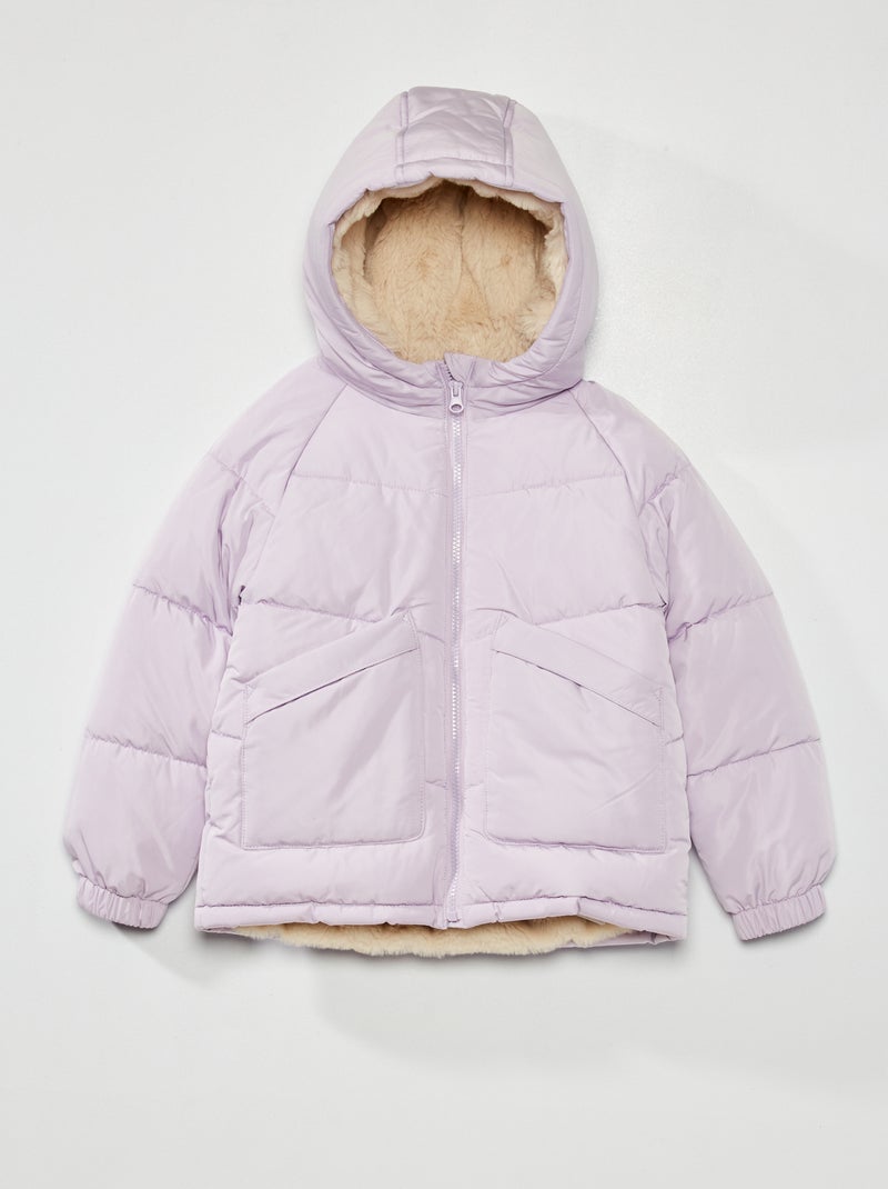 Anorak acolchado con forro ROSA - Kiabi