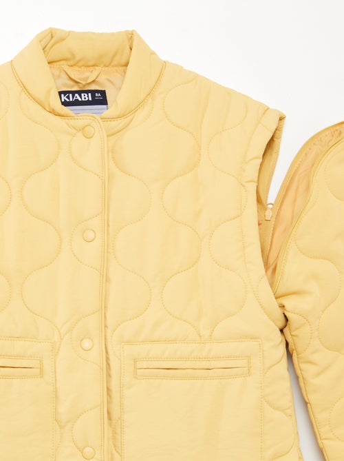 Anorak acolchado con mangas extraíbles - Kiabi
