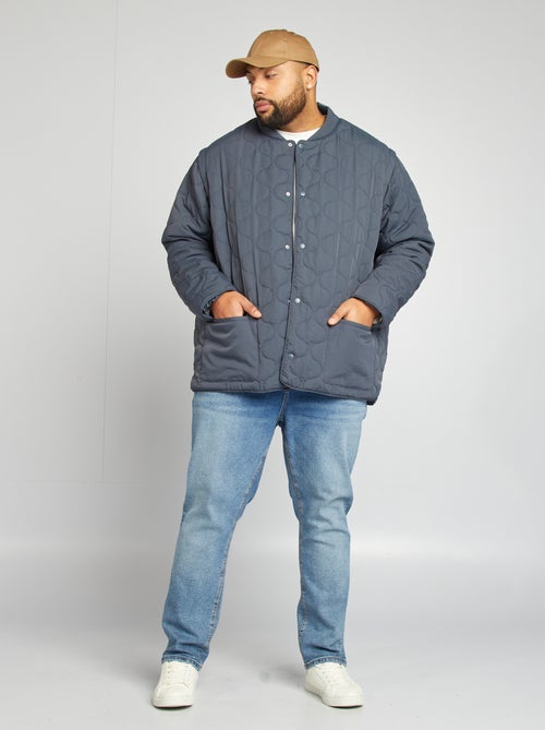 Anorak acolchado con mangas extraíbles - Kiabi