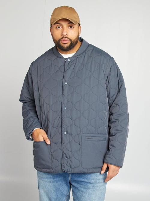 Anorak acolchado con mangas extraíbles - Kiabi