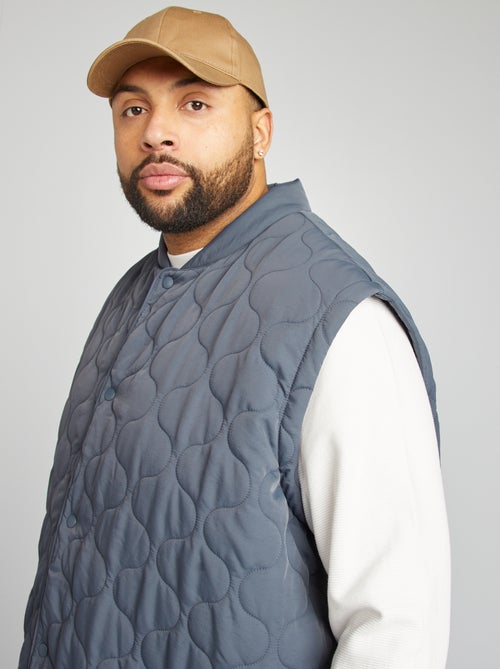 Anorak acolchado con mangas extraíbles - Kiabi