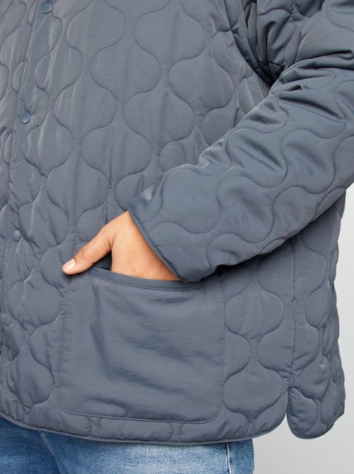 Anorak acolchado con mangas extraíbles - Kiabi