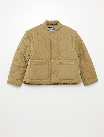Anorak acolchado con mangas extraíbles