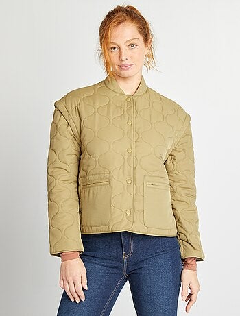 Anorak acolchado con mangas extraíbles