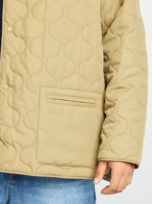 Anorak acolchado con mangas extraíbles - Kiabi