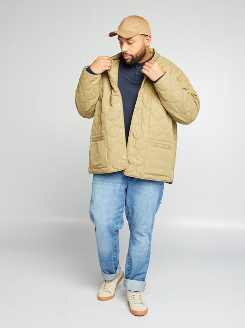 Anorak acolchado con mangas extraíbles - Kiabi