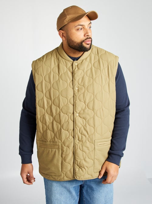 Anorak acolchado con mangas extraíbles - Kiabi