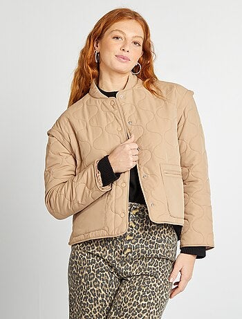 Anorak acolchado con mangas extraíbles